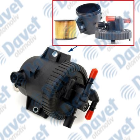 ERL E190162 Mazot Filtre Kutusu Komple 406-Xsara Ii 99-> 307-C5 <-06 Partner Ii-Berlingo Ii 03>06 Dw10td 2.0hdi 8v
